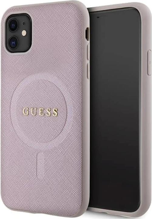 Immagine prodotto Guess GUHMN61PSAHMCP iPhone 11 / Xr 6.1" różowy/rosa custodia rigida Saffiano MagSafe (Apple iPhone 11)
