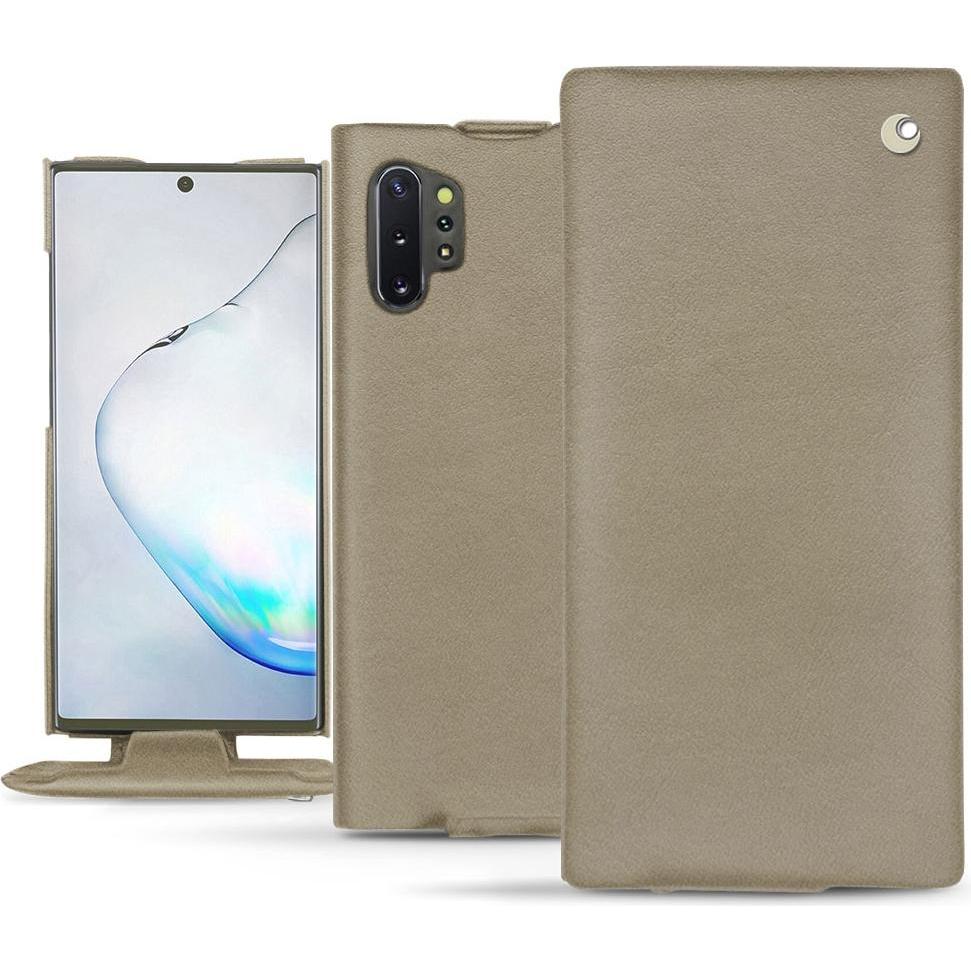 Noreve Lederschutzhülle vertikal (Samsung Galaxy Note 10+), Smartphone Hülle, Beige