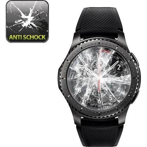 Protectorking 4x Panzerfolie Anti-Shock HD Klar, Smartwatch Schutzfolie