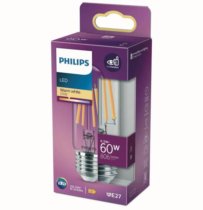 Image du produit Philips transparent (E27, 6.50 W, 806 lm, 1 x, E)