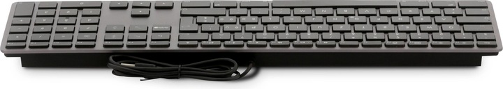 Immagine prodotto LMP Tastiera USB a caratteri grandi Tastiera USB cablata a 110 tasti con 2x USB e copertura superiore (DE, Cablato)