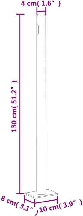 Produktbild vidaXL Seitenmarkise (10 m)