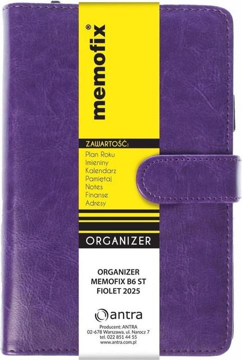 Produktbild Antrax Memofix B6 ST Organizer lila (B6, 1 Woche / 2 Seiten)