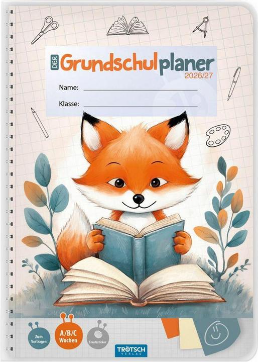 Produktbild GrundschulplanerFuchs2026/2027 (A5, 1 Woche / 2 Seiten)