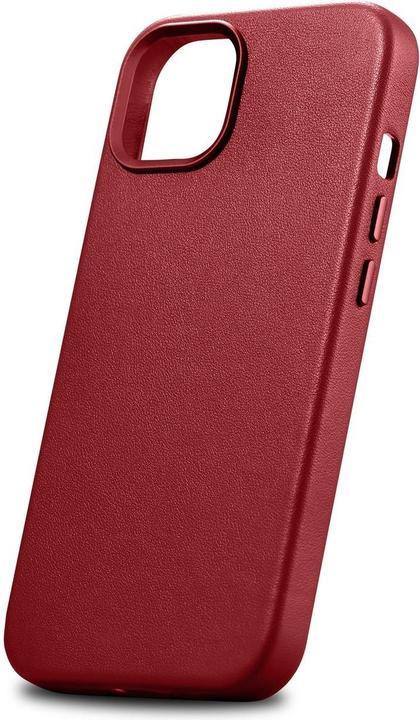 Actual product image iCarer Case Genuine Leather Cases for iPhone 14 Plus Red (MagSafe Compatible) (Apple iPhone 14 Plus)