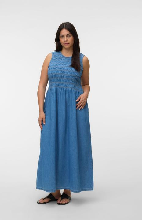 Image du produit Vero Moda VMCNERINA Langes Kleid Jeanskleid (46)