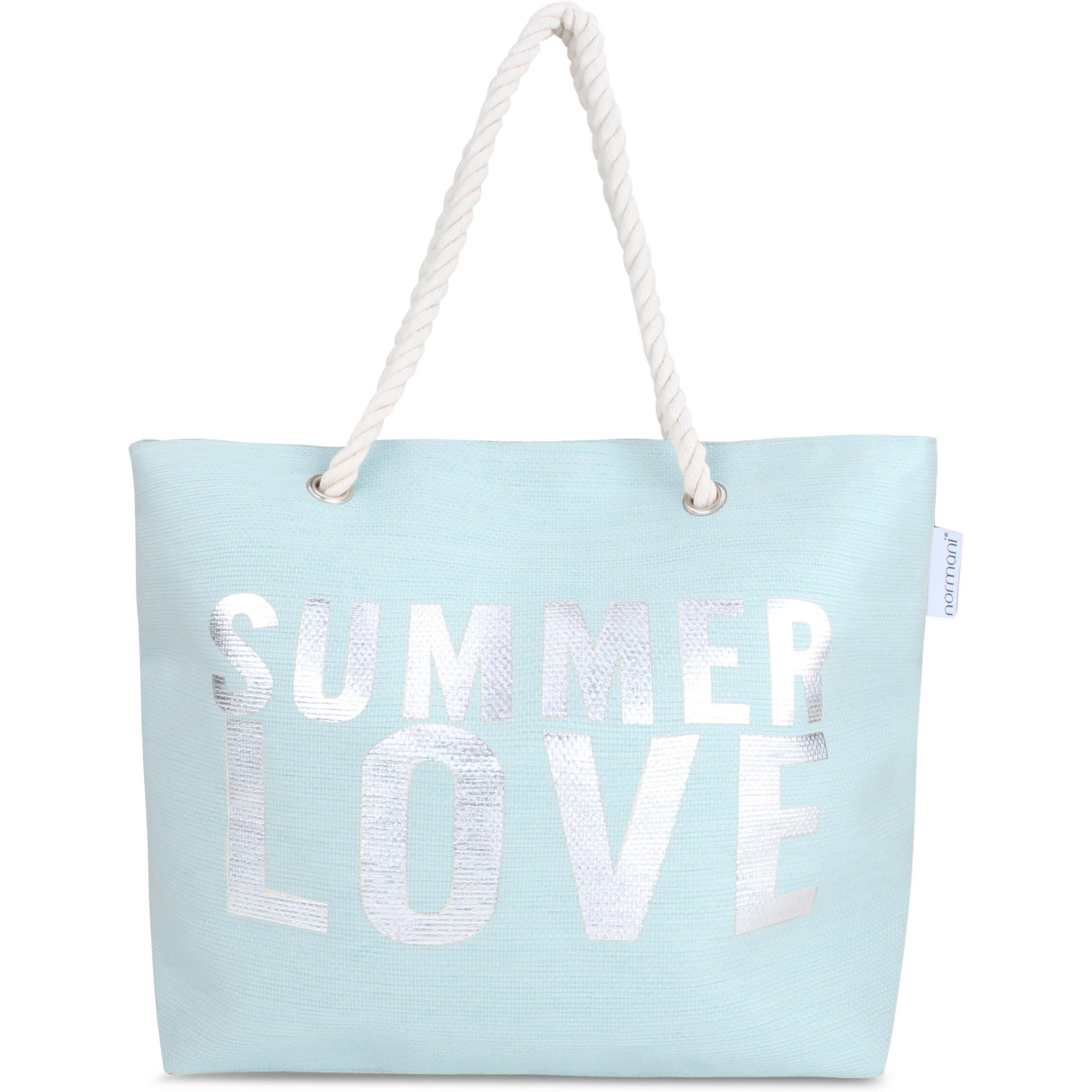Normani, Tasche, Sommer-Umhängetasche, Strandtasche, Blau, (17 l)
