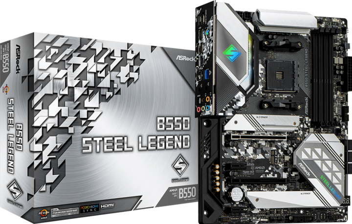 Produktbild AsRock B550 Steel Legend (AM4, AMD B550, ATX)