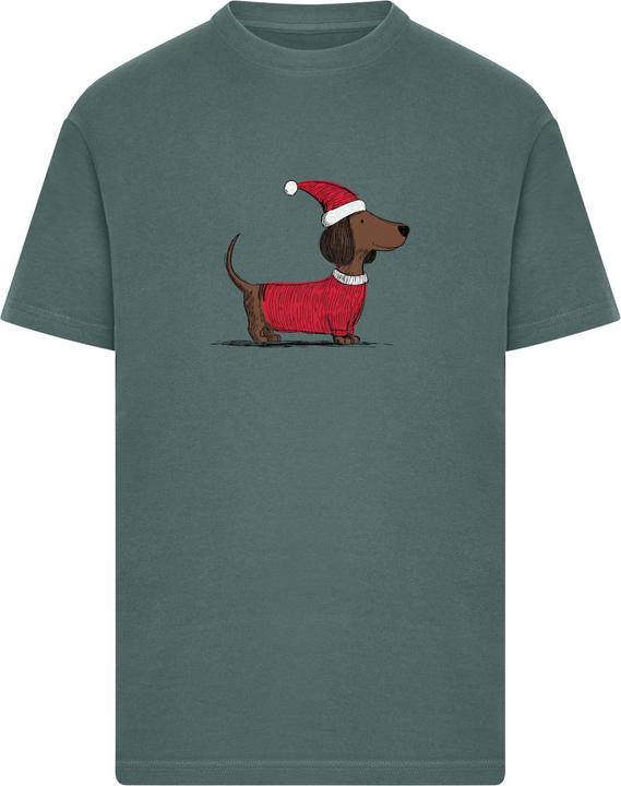 Image du produit MT Christmas Dackel Tee bottlegreen S (S)