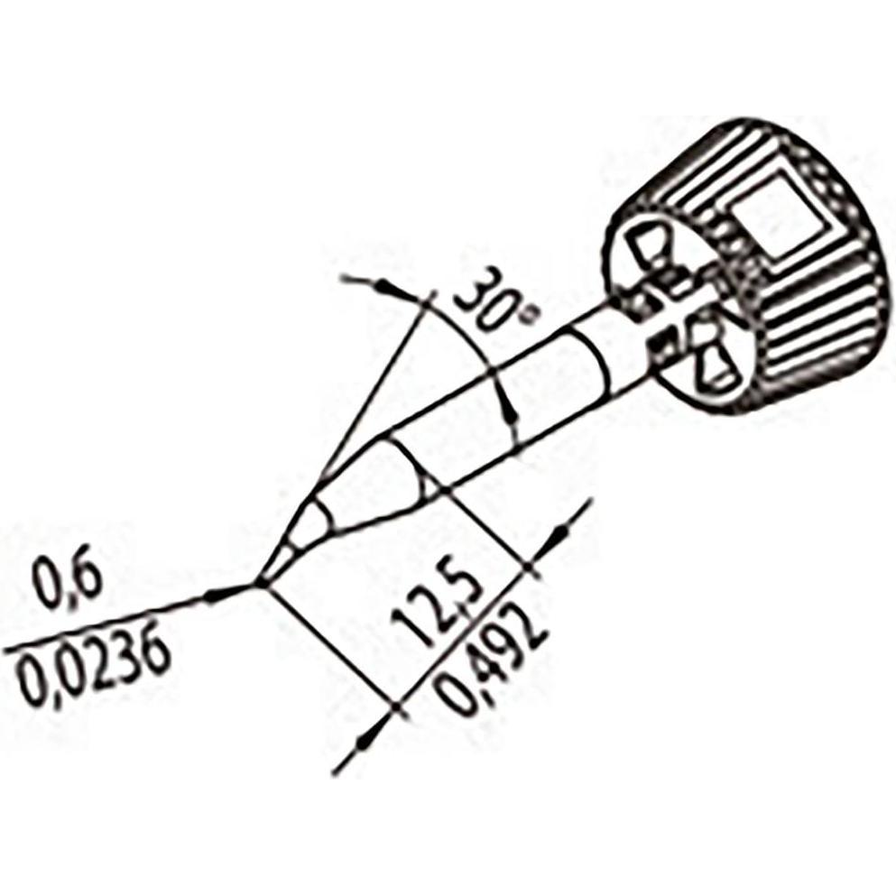 Thumbnail - Ersa 0142SDLF06L/SB Lötspitze Spitzen-Grösse 0.60 mm Inhalt 1 St. (Lötkolben), Lötgerät Zubehör