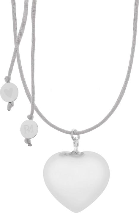 Produktbild Proud MaMa Bola-Kugel / Schwangerschaftskette Sofie, Herz/ Grau (Silber)