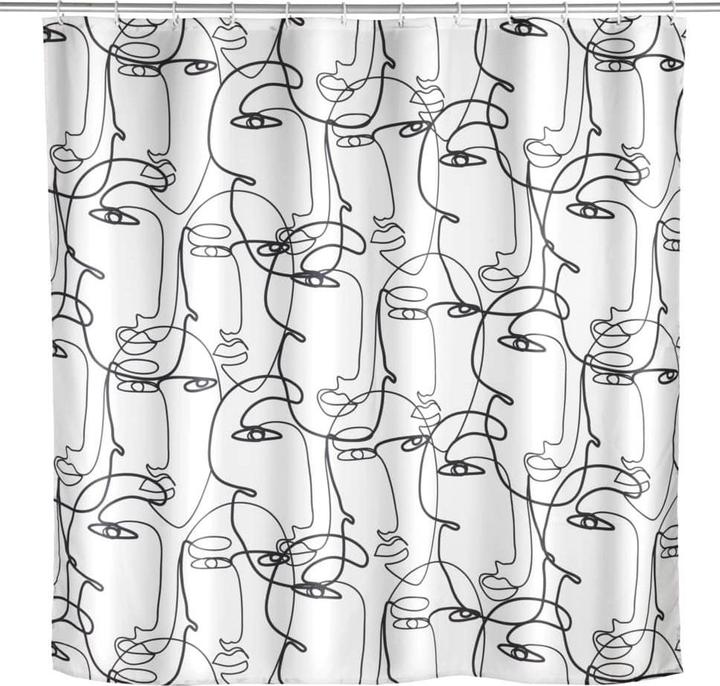 Wenko Duschvorhang Faces (180 x 200 cm)
