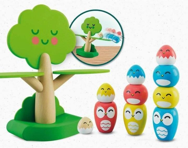Actual product image Lisciani Montessori Baby Wood Tree Balancing (German)