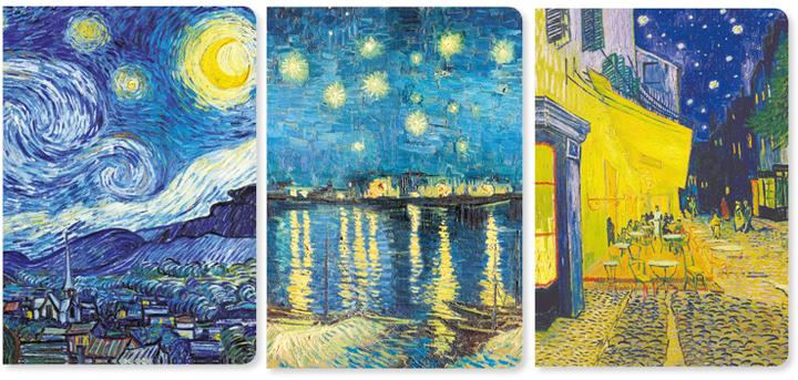 Immagine prodotto Set di 3 mini taccuini Vincent van Gogh (Nessuna rilegatura)