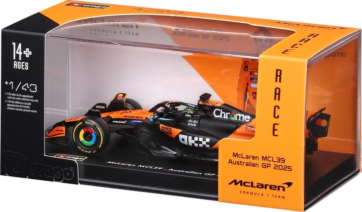 Actual product image Bburago McLaren F1 MCL39 1/43 Piastri 2025