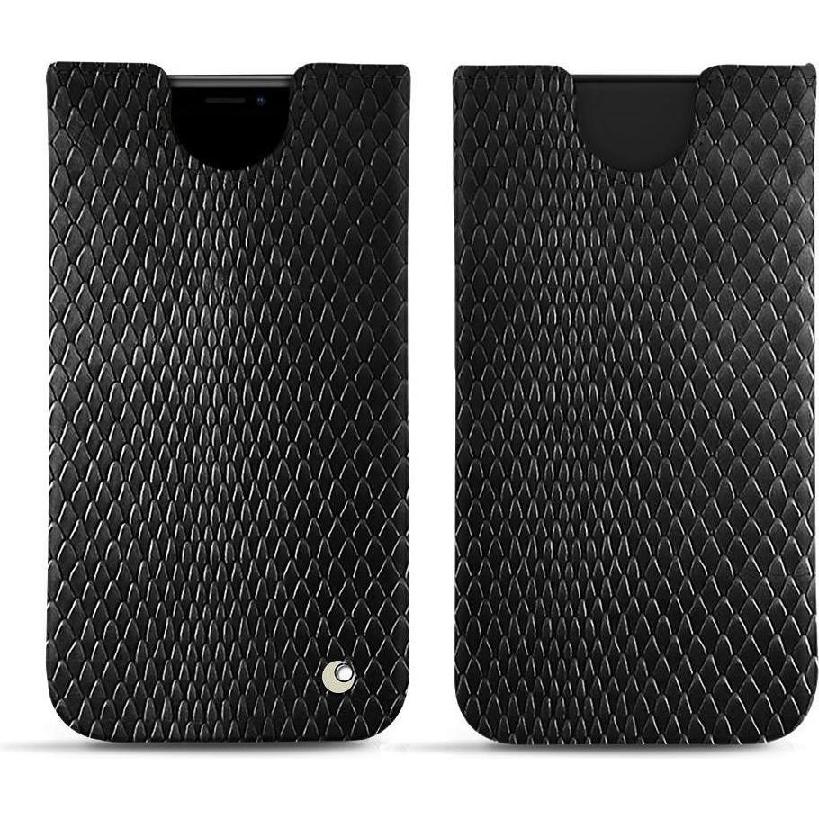 Noreve Lederschutzhülle (Apple iPhone XR), Smartphone Hülle, Schwarz