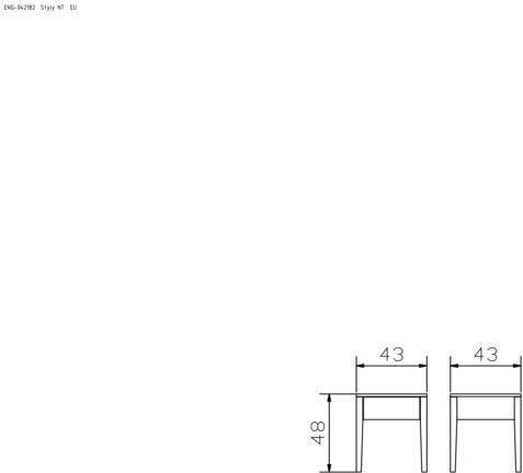 Actual product image Hasena Styly (43 x 43 x 48 cm)