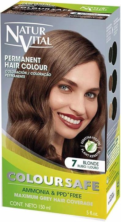 Actual product image Naturaleza Y Vida COLOURSAFE ink permanent #7-rubio 150 ml (7)