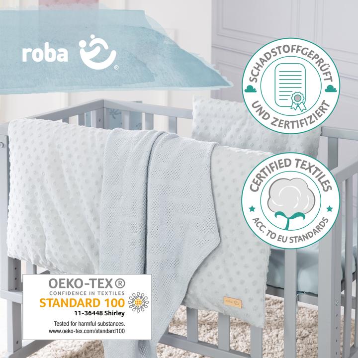 Immagine prodotto Roba Set regalo BIO Jersey Sleeping Small Lil Planet turchese (80 x 80 cm, 35 x 40 cm)