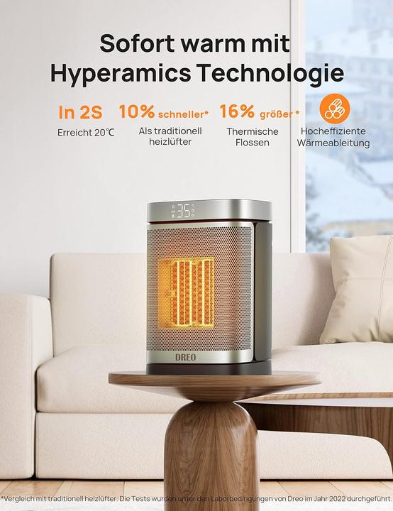 Actual product image Dreo Atom One Heizlüfter (1500 W)