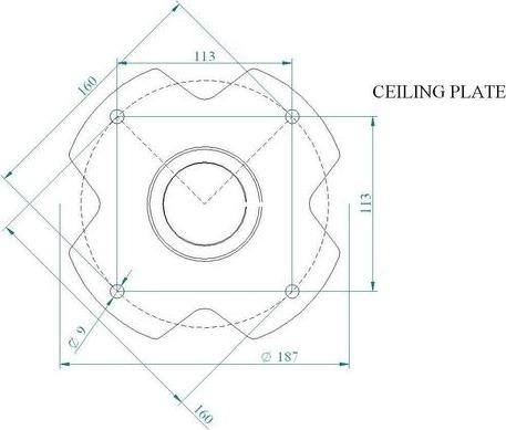 Actual product image Euromet Arakno ceiling mount (Ceiling)