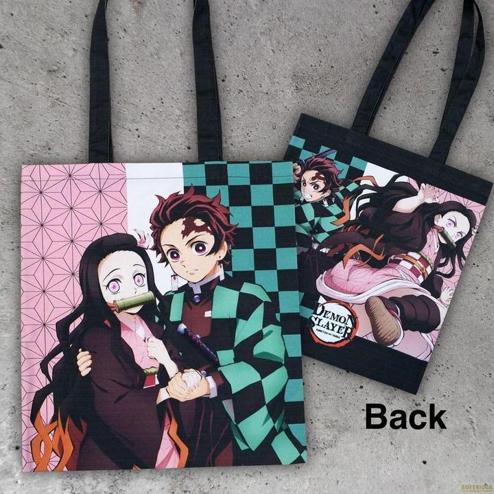 Actual product image POPbuddies Demon Slayer: Kimetsu no Yaiba carrier bag Tanjiro & Nezuko