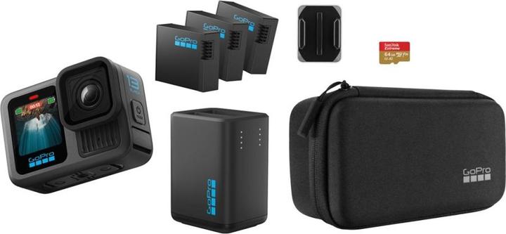 Actual product image GoPro Hero 13 Black Extended Power Bundle (60p, Bluetooth, GPS, Wi-Fi)