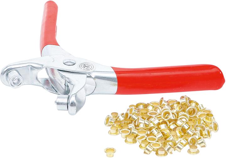 Actual product image BGS Eyelet Pliers with 100 Round Eyelets | 4.5 mm