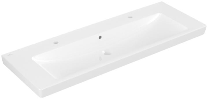 Villeroy & Boch Doppelwaschtisch Subway 2.0 130 cm wei mit Beschichtung 7176D2R1 (470 mm, 1300 mm)