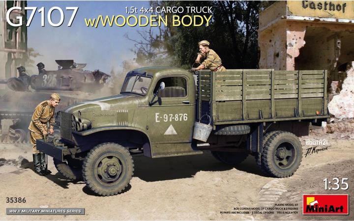 Produktbild Mini art 1,5t 4x4 G7107 Cargo Truck w/Wooden Body