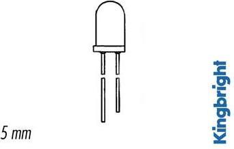 Produktbild Velleman 5mm Blinking Led Lamp Green Diffused