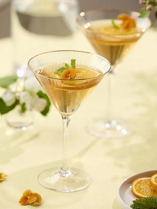 Produktbild Lyngby Martiniglas Palermo Gold 25 cl, 4 Stück, Material (2.50 dl, 4x)