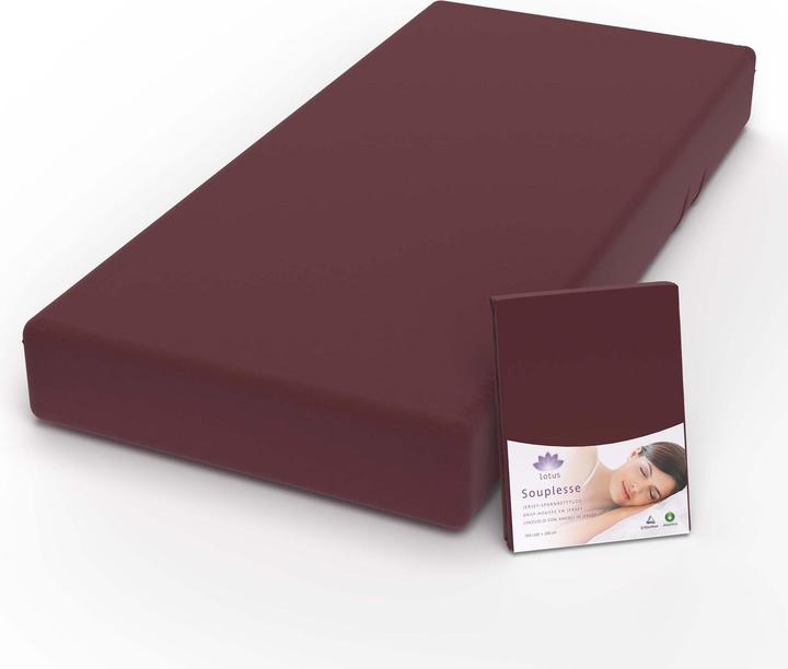 Actual product image Lotus Bettwaren Jersey fitted sheet Souplesse (120 x 200 cm)
