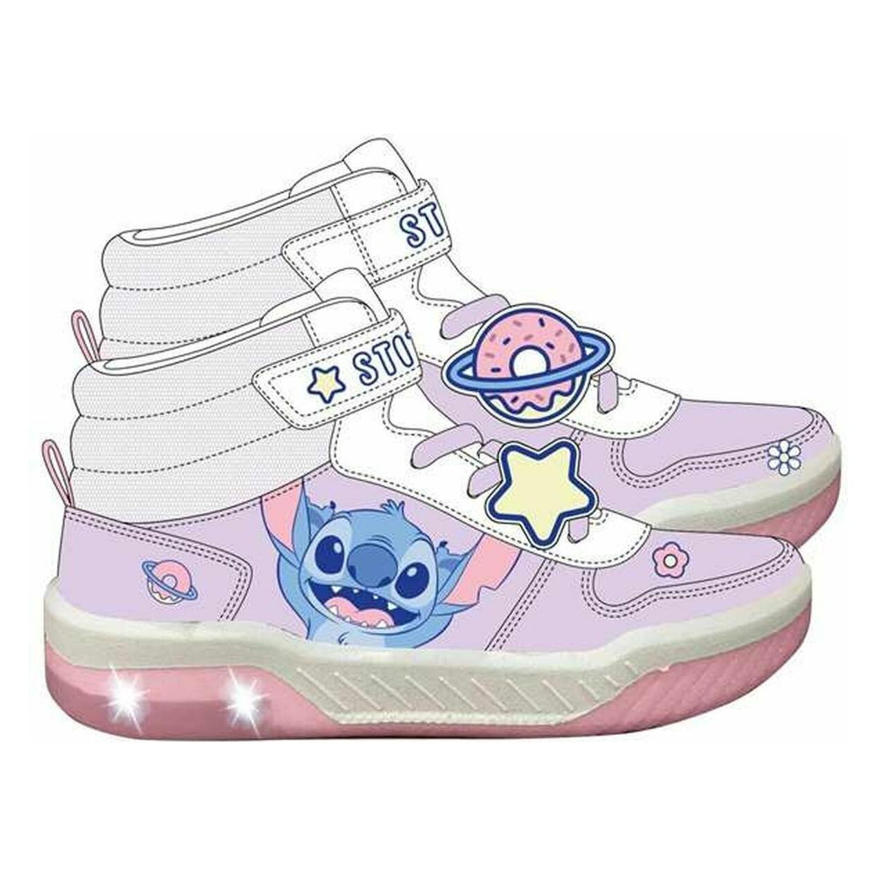 Stitch, Unisex, Hallenschuhe, Kinder Sportschuhe (30), Rosa, Violett