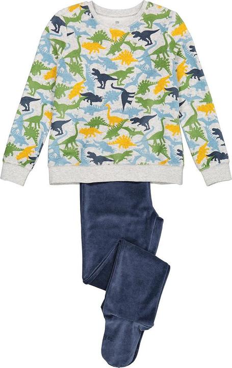 La Redoute Collections Samt-Pyjama mit Füssen (110)