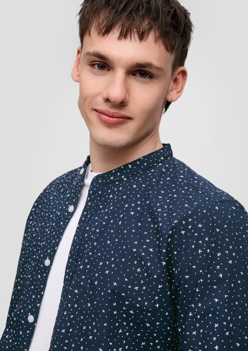 Produktbild s.Oliver Hemd Baumwollhemd mit All-over-Print (L)