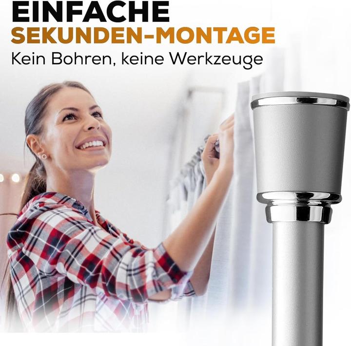 Produktbild Meisenberg Teleskop-Duschvorhangstange