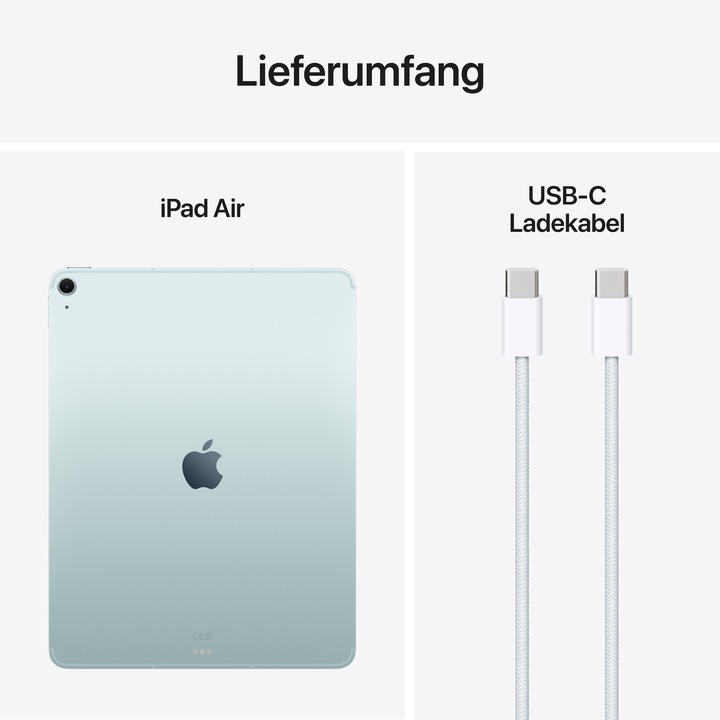 Image du produit Apple iPad Air 13 2025 (M3) (5G, 13", 512 Go, Bleu)