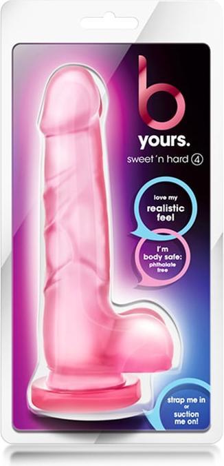 Actual product image Blush B Yours Sweet 'N Hard Dildo mit Hoden Pink