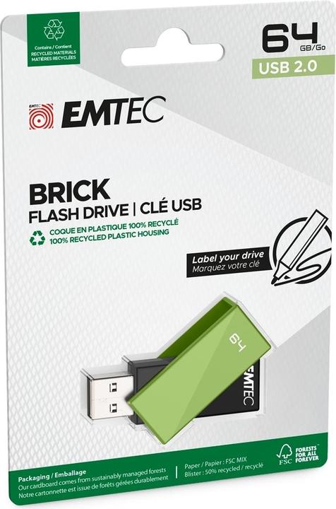 Produktbild Emtec C350 Brick (64 GB, USB-A)