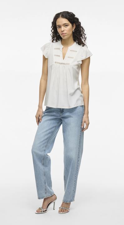 Actual product image Vila VIVISIA V-Ausschnitt Oberteil mit angeschnittenen Ärmeln (38)