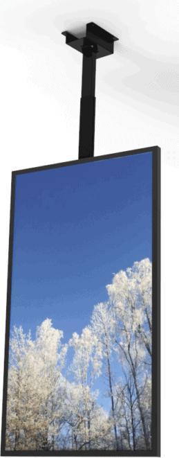 Produktbild HI-ND Ceiling casing Universal 43 Port. Black, 20 kg, 109.2 cm (43"), 109.2 cm (43"), 200 x 200 mm