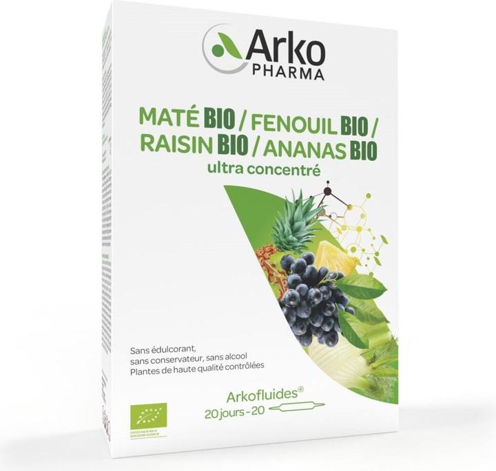 Immagine prodotto Arkopharma Uva di ananas mate finocchio biologico (40 Pezzo/i, Fiala, 370 g)