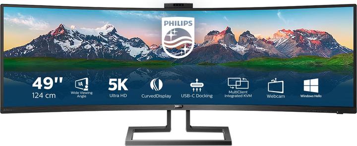 Actual product image Philips 32:9 SuperWide curved LCD display 499P9H/27 (5120 x 1440 pixels, 48.80")
