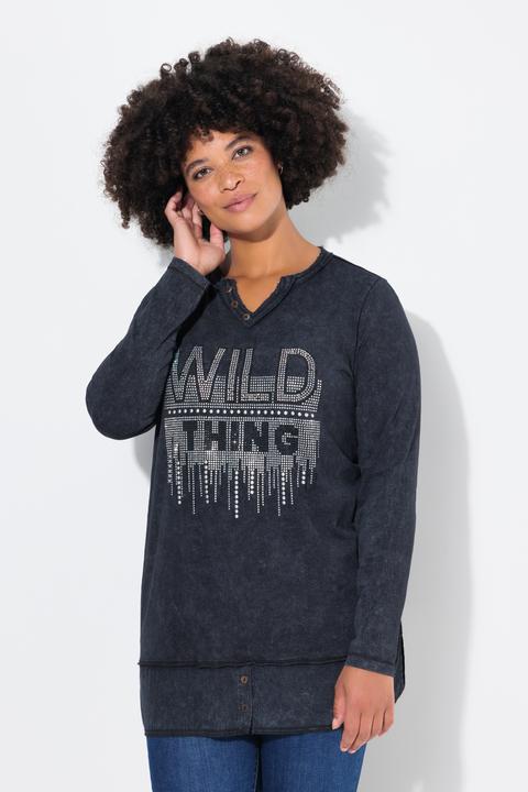 Image du produit Angel of Style T-Shirt, Comfort Fit, Wild Thing Print, Langarm (42)