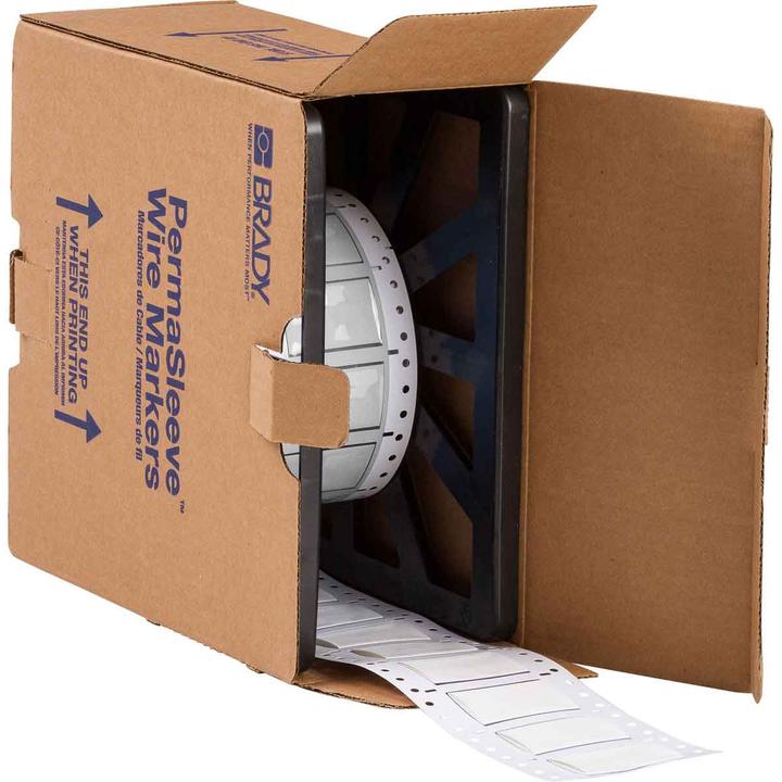 Actual product image Brady HX-750-2-WT, B-7642, Heatex heat shrink tubing 2:1, white, 50 x 31.4mm, for cable diameters of (5.08 cm)