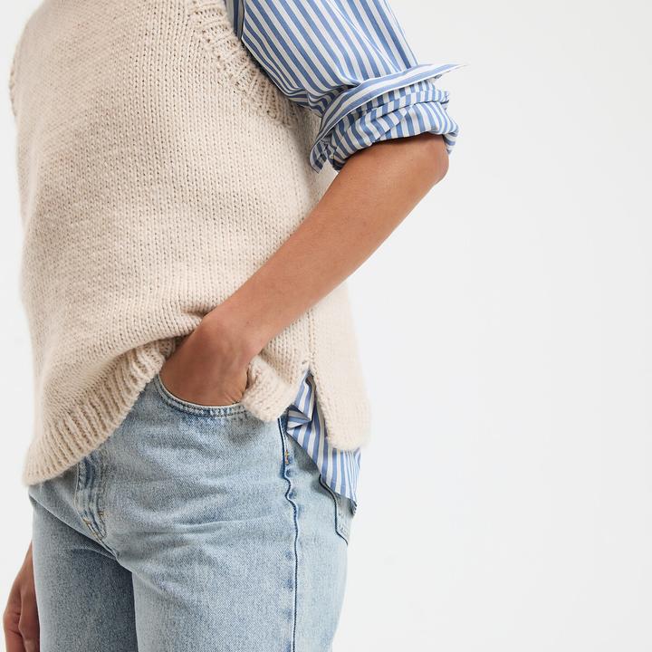 Produktbild La Redoute Collections Pullunder mit rundem Ausschnitt (S)