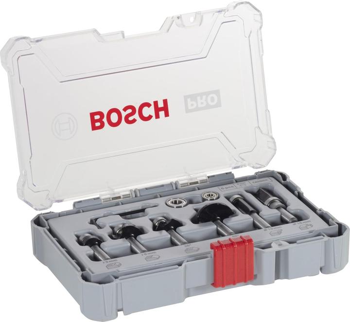 Produktbild Bosch Professional Zubehör 6-teiliges Rand- und Kantenfräser-Set, 8-mm-Schaft für Handfräsen