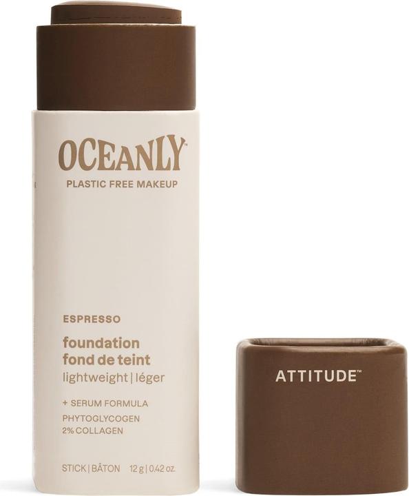 Produktbild Attitude Oceanly Light Coverage Foundation Stick Titanium Dioxide-Free EWG (Espresso)