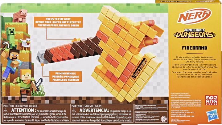Actual product image Hasbro Nerf Minecraft Feuerschwert